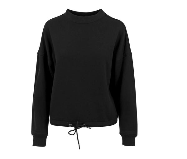 Build Your Brand Ladies Oversized Crewneck