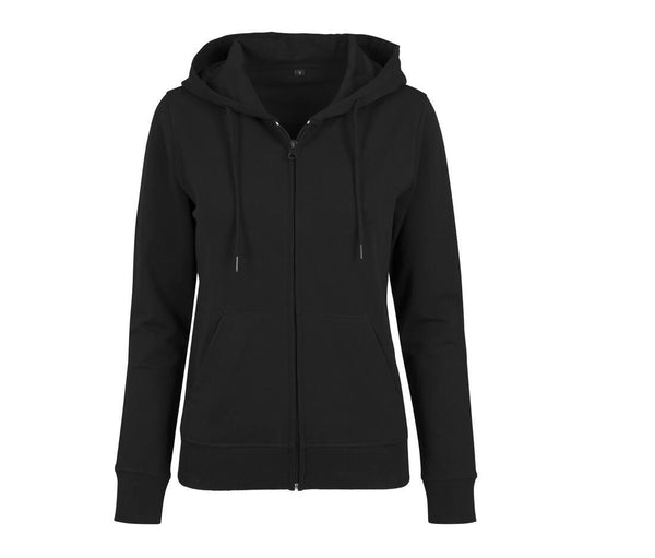 Build Your Brand Ladies Terry Zip Hoodie