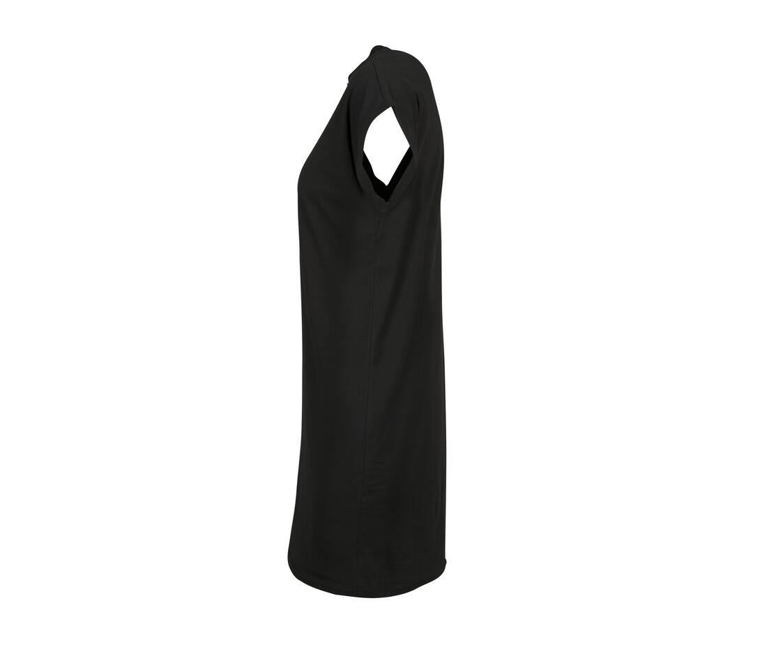 Build Your Brand Ladies Turtle Extended Shoulder Dress