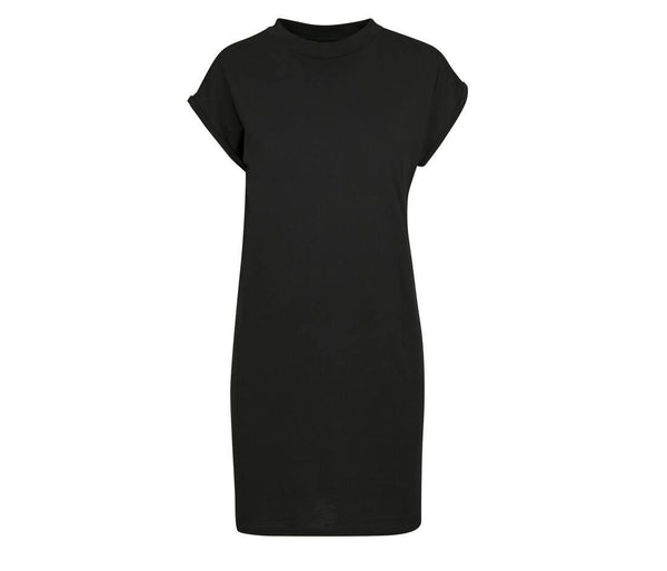Build Your Brand Ladies Turtle Extended Shoulder Dress
