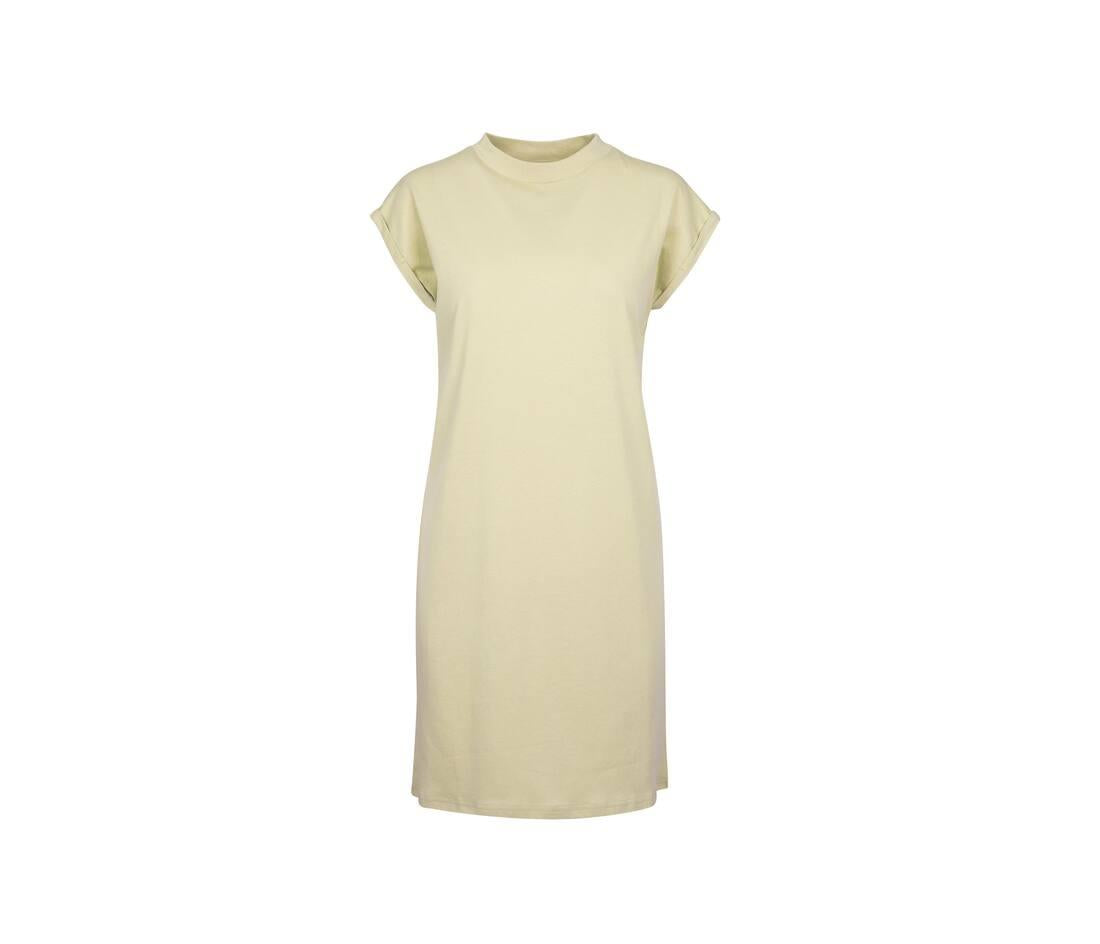 Build Your Brand Ladies Turtle Extended Shoulder Dress