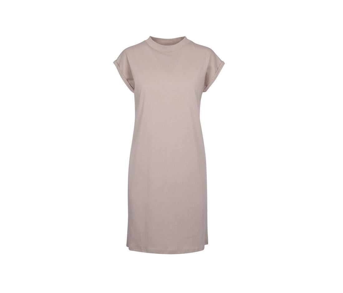 Build Your Brand Ladies Turtle Extended Shoulder Dress