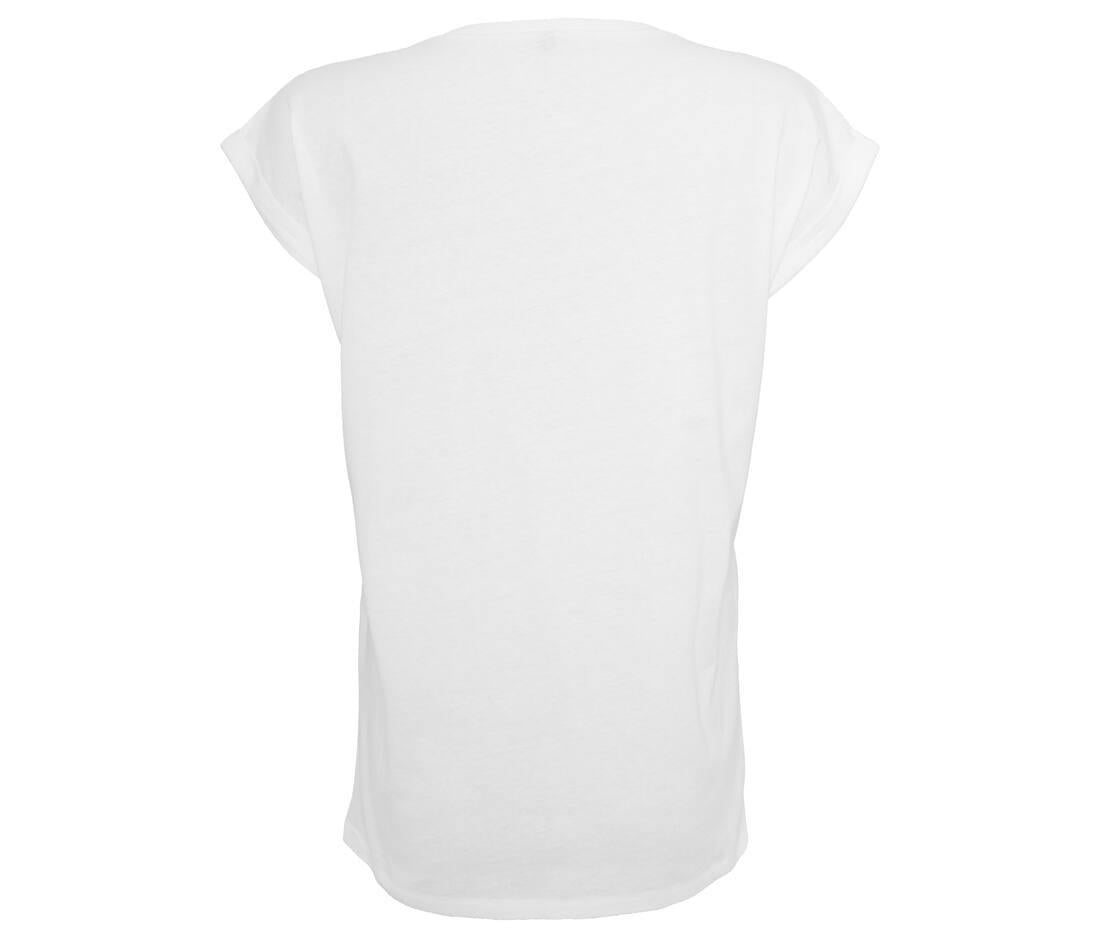 Build Your Brand Ladies Organic Extended Shoulder T-shirt