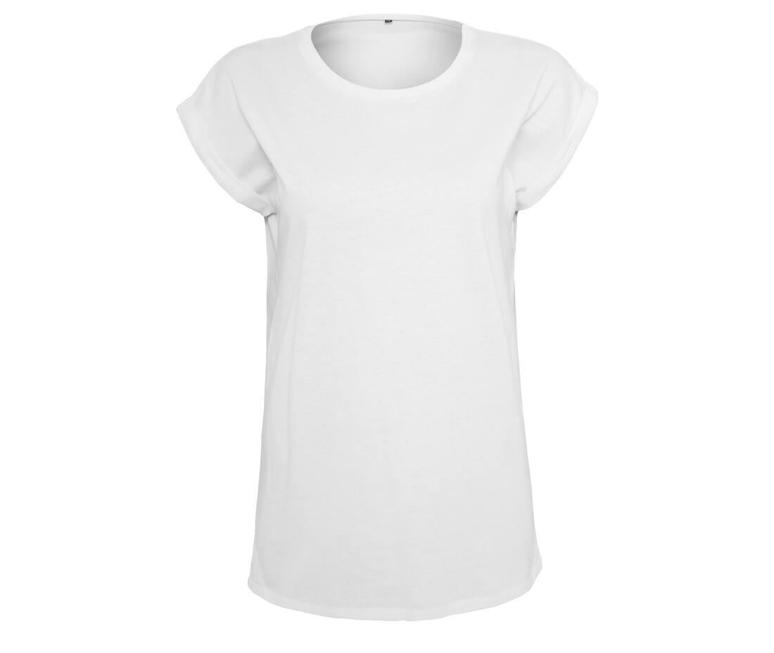 Build Your Brand Ladies Organic Extended Shoulder T-shirt