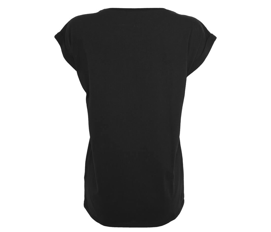 Build Your Brand Ladies Organic Extended Shoulder T-shirt