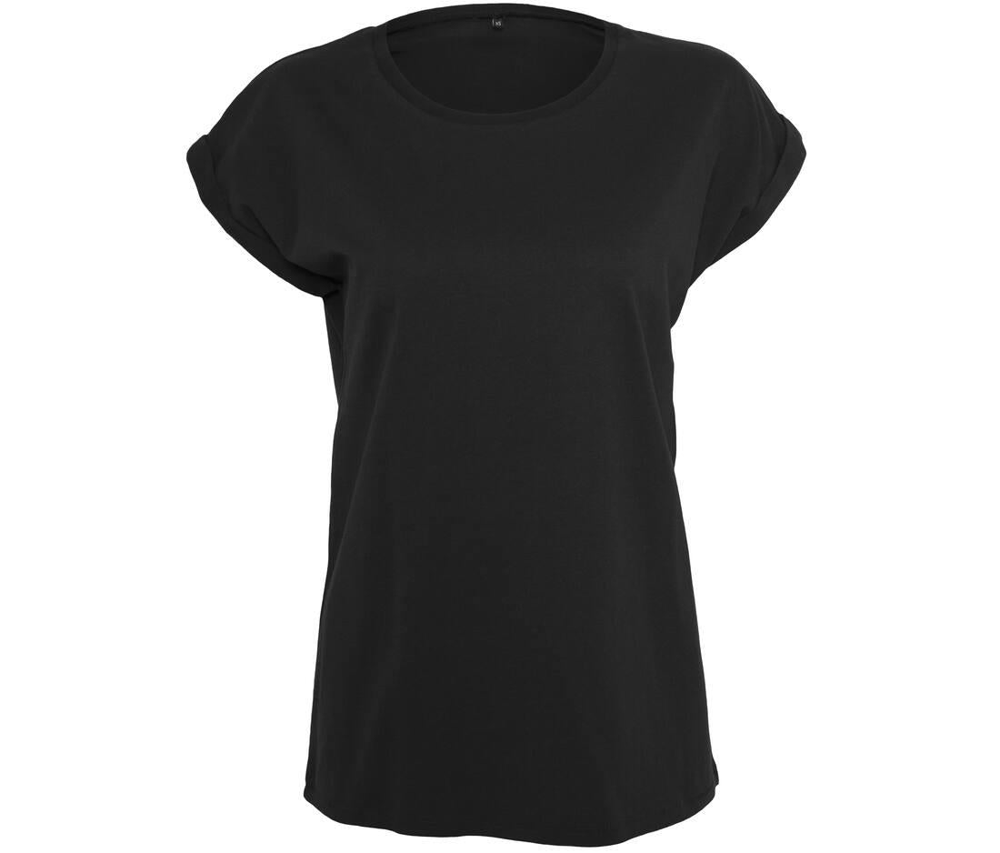 Build Your Brand Ladies Organic Extended Shoulder T-shirt