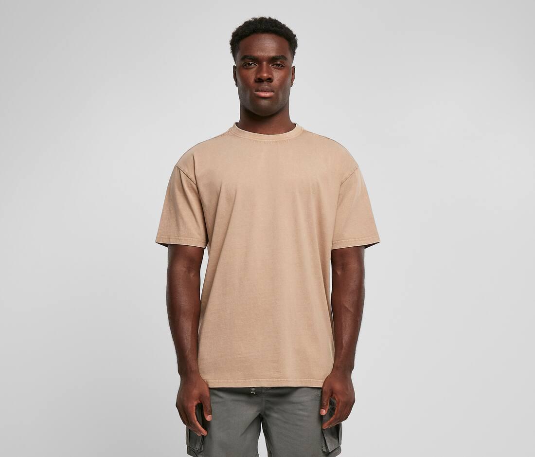 Build Your Brand Acid Washed Heavy Oversized T-shirt