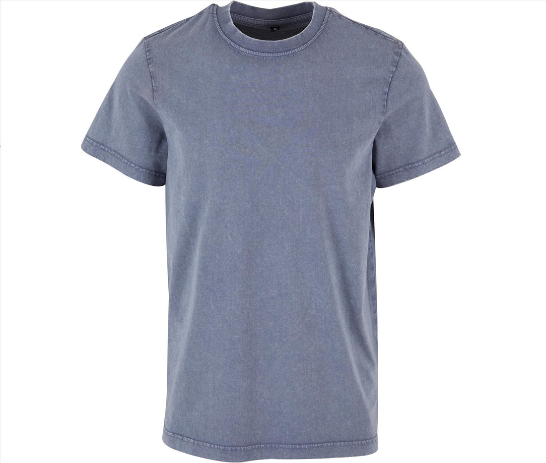 Build Your Brand Acid Washed Round Neck T-shirt