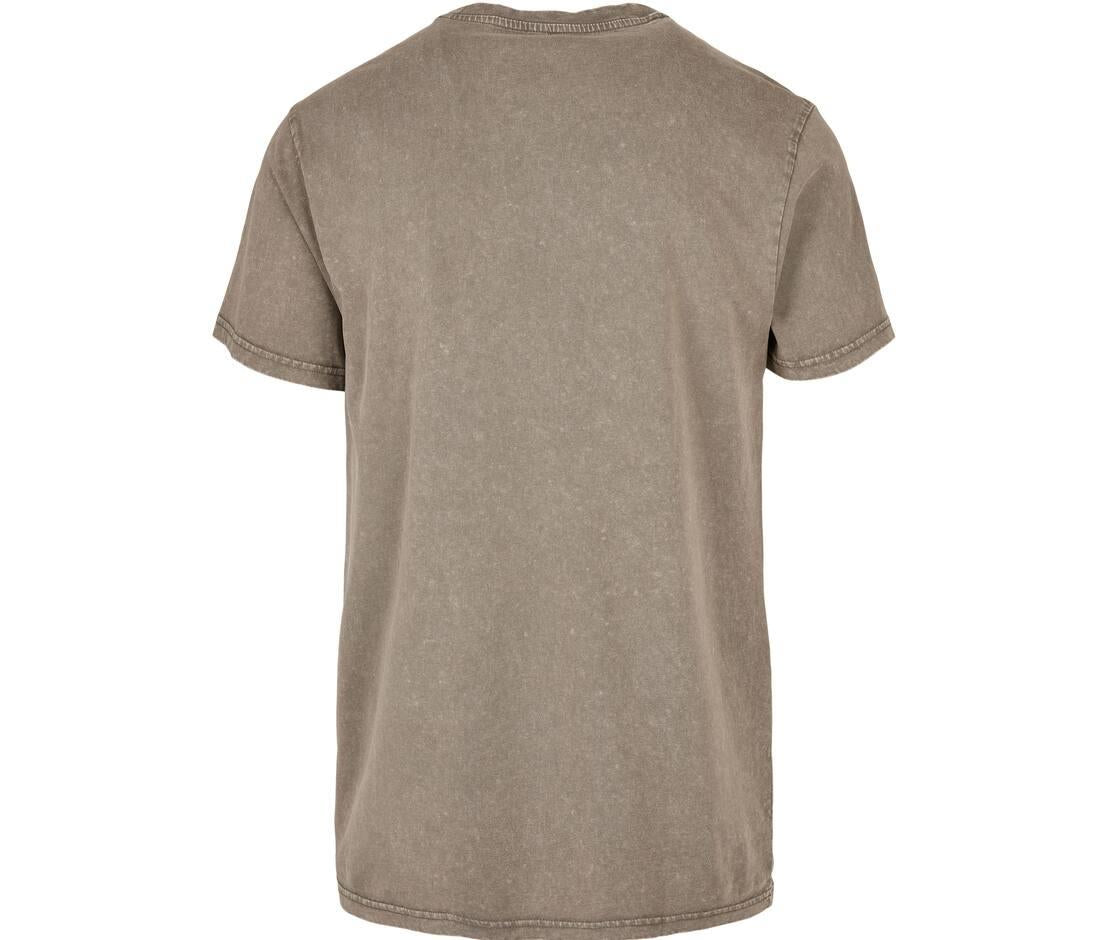 Build Your Brand Acid Washed Round Neck T-shirt