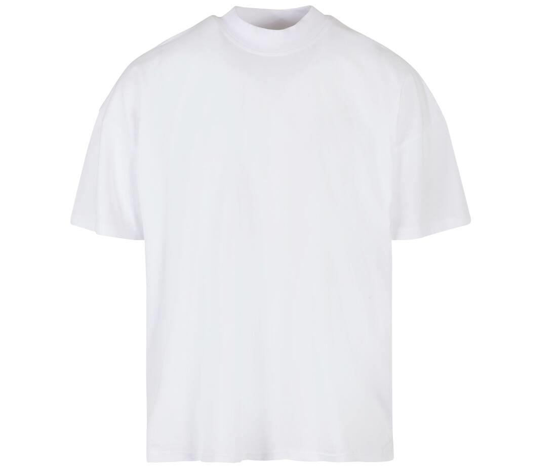 Build Your Brand Oversized Mock Neck T-shirt