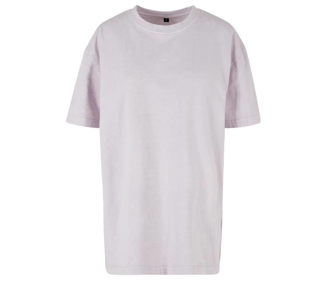 Build Your Brand Ladies Oversized Acid Wash T-shirt