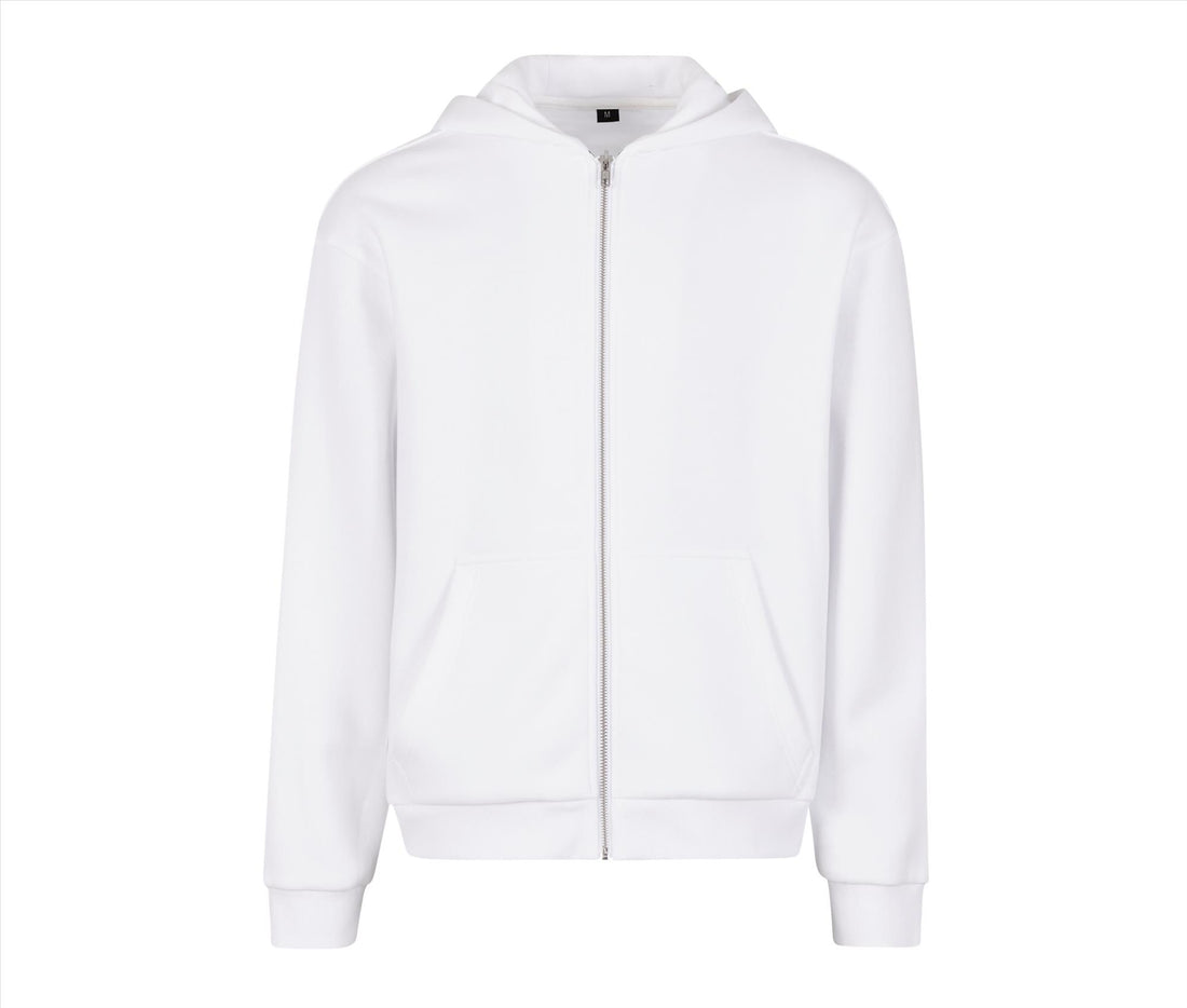 Build Your Brand Fluffy Zip Hoodie
