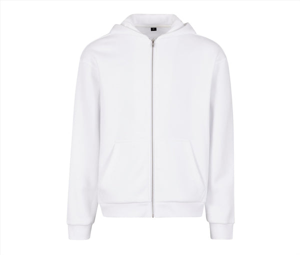 Build Your Brand Fluffy Zip Hoodie