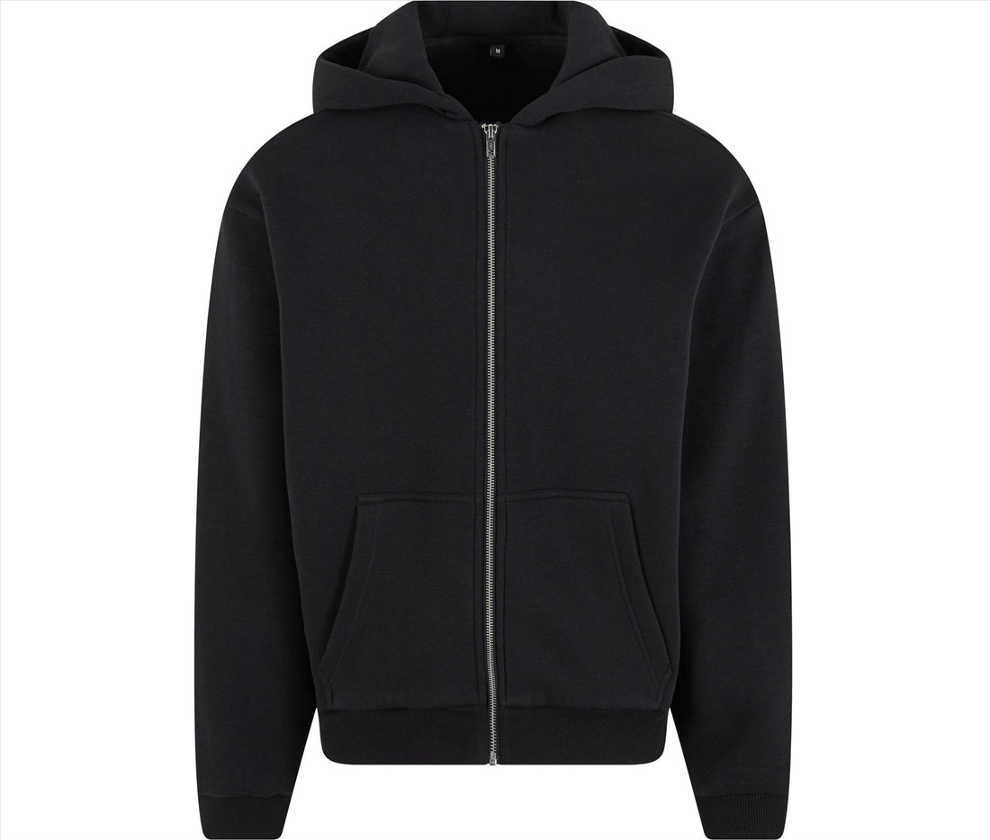 Build Your Brand Fluffy Zip Hoodie