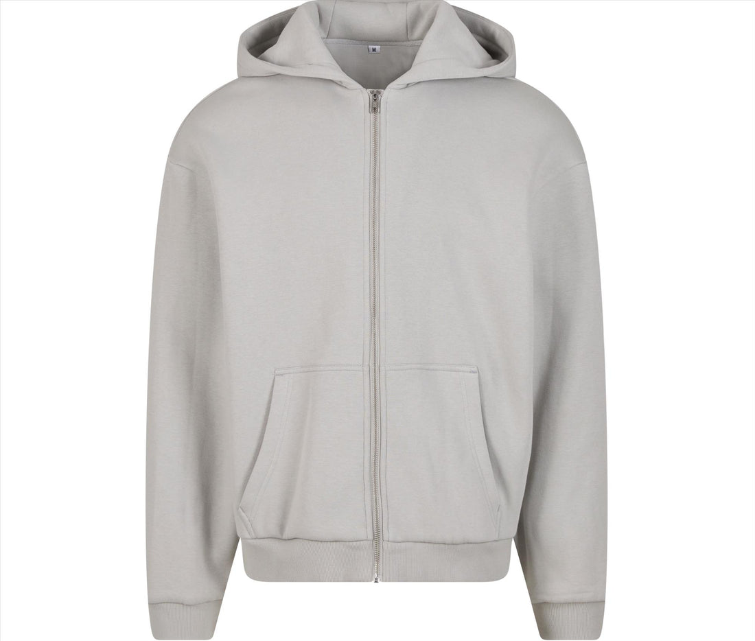 Build Your Brand Fluffy Zip Hoodie