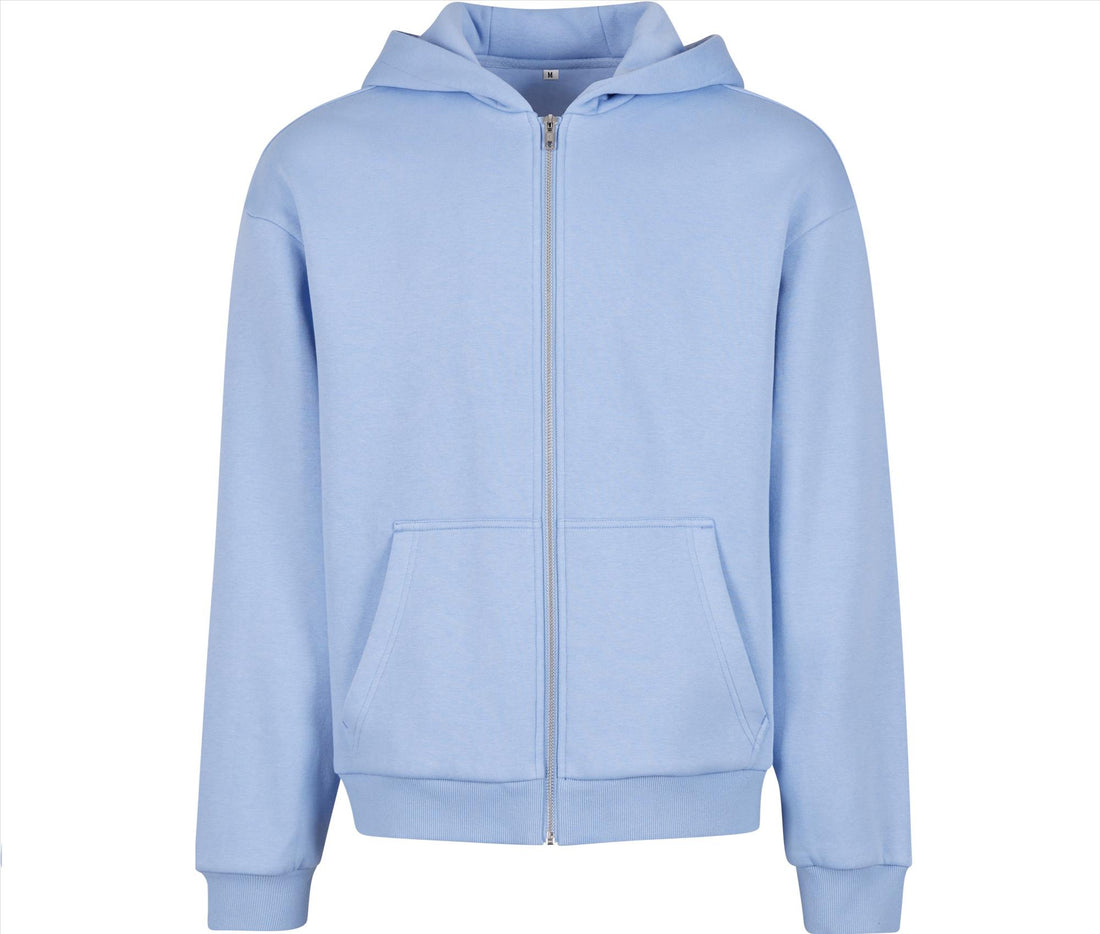 Build Your Brand Fluffy Zip Hoodie