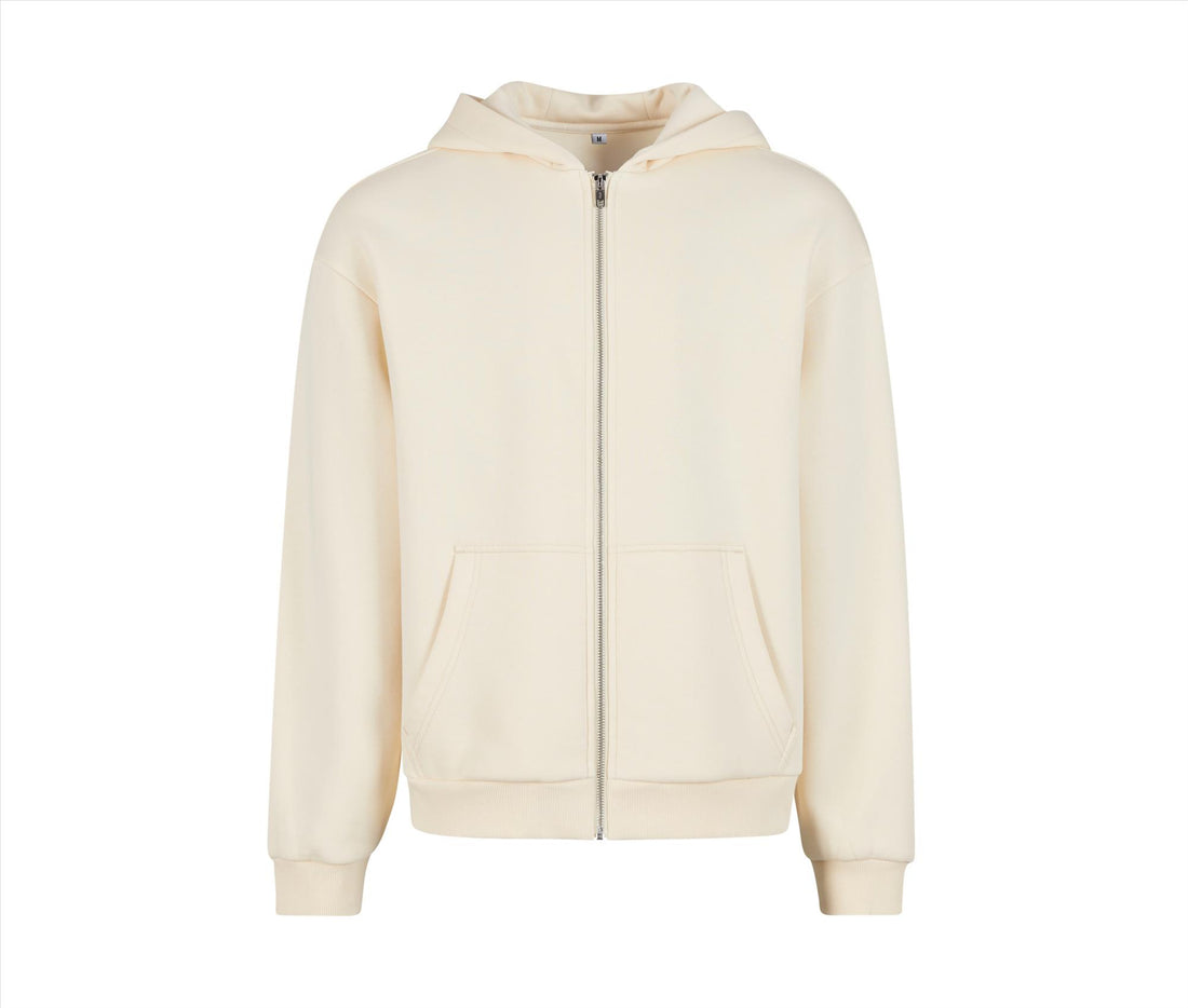 Build Your Brand Fluffy Zip Hoodie