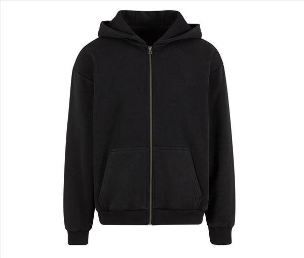 Build Your Brand Stonewash Heavy Zip Hoodie