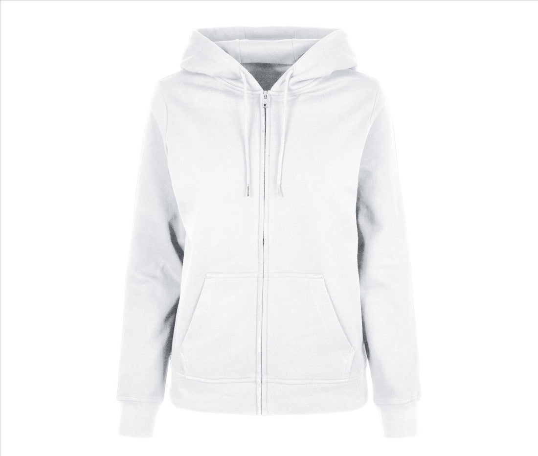 Build Your Brand Ladies Basic Zip Hoodie