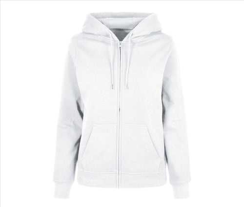 Build Your Brand Ladies Basic Zip Hoodie