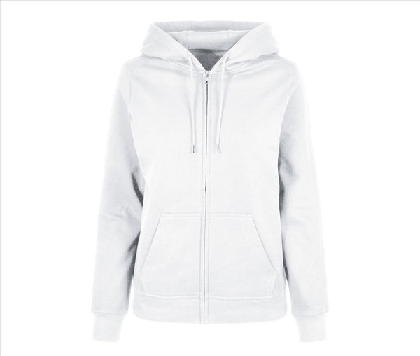 Build Your Brand Ladies Basic Zip Hoodie