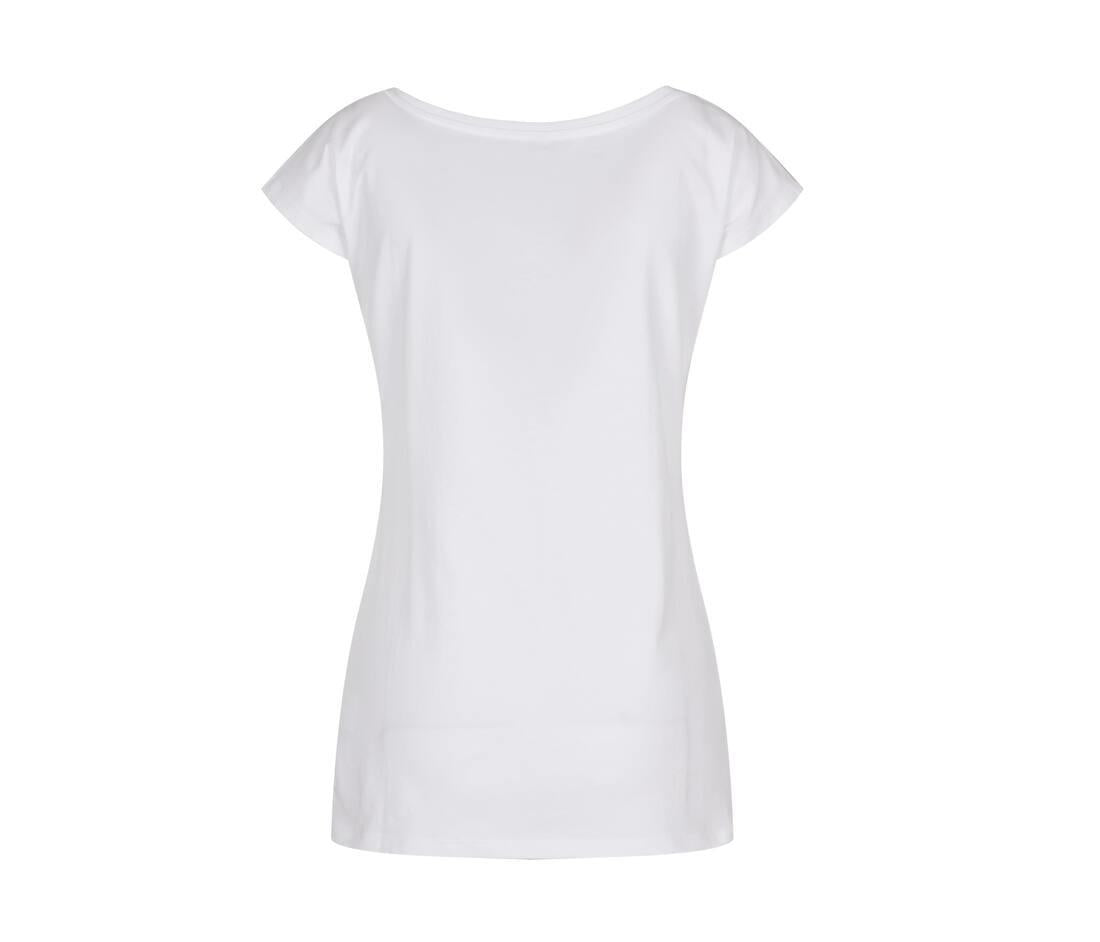 Build Your Brand Ladies Wide Neck T-shirt