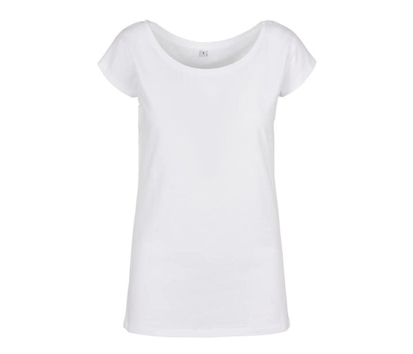 Build Your Brand Ladies Wide Neck T-shirt