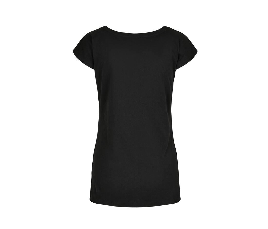 Build Your Brand Ladies Wide Neck T-shirt