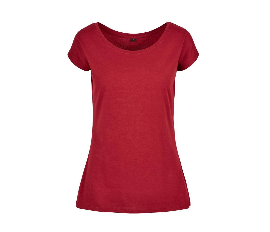 Build Your Brand Ladies Wide Neck T-shirt