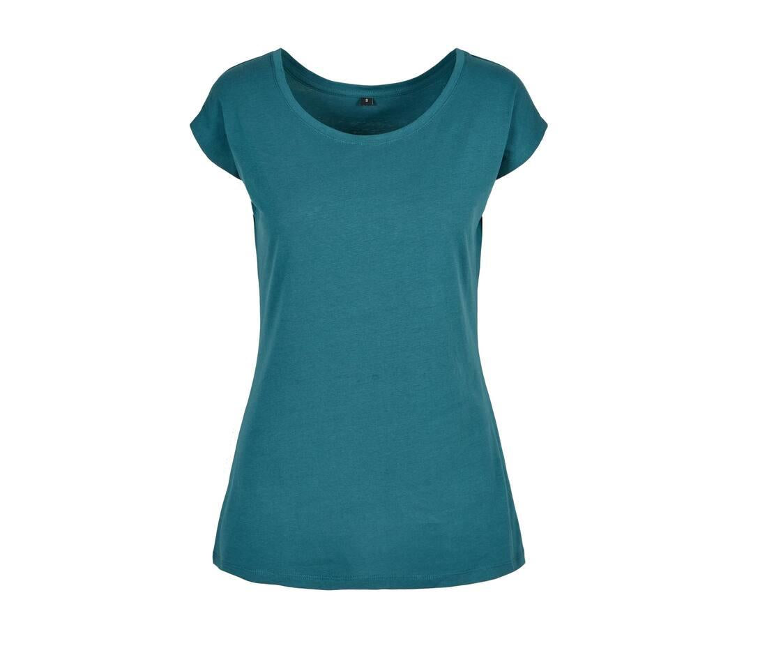 Build Your Brand Ladies Wide Neck T-shirt