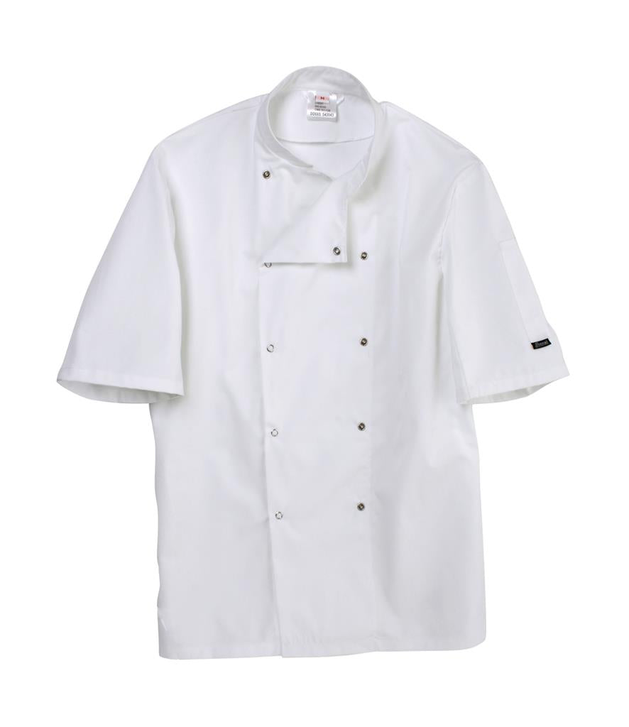 Short Sleeve Press Stud Chef's Jacket
