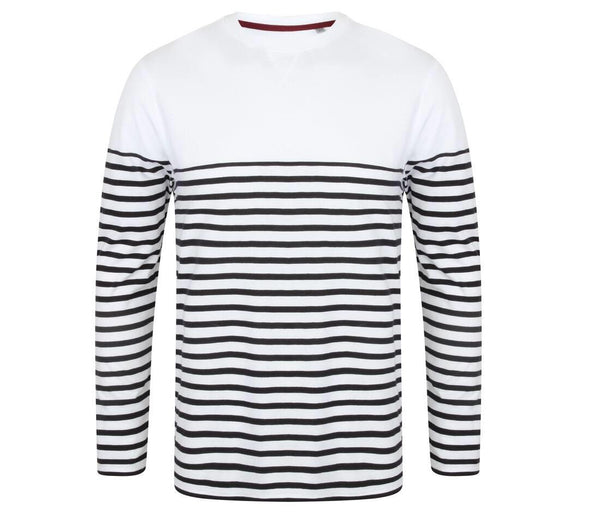 Front Row Long Sleeved Breton Striped T