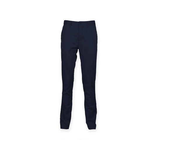 Front Row Mens Stretch Chino Trousers