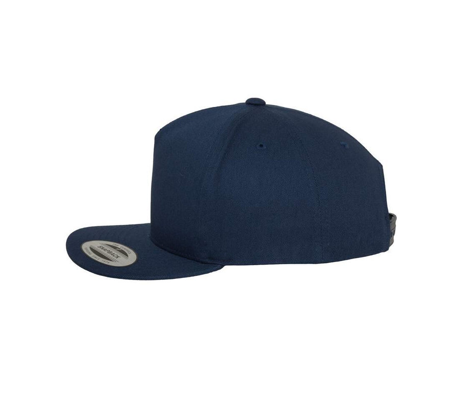 5-panel Cotton Snapback Cap