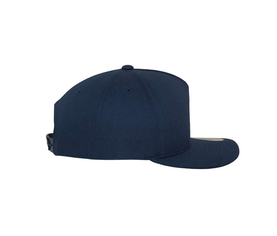 5-panel Cotton Snapback Cap