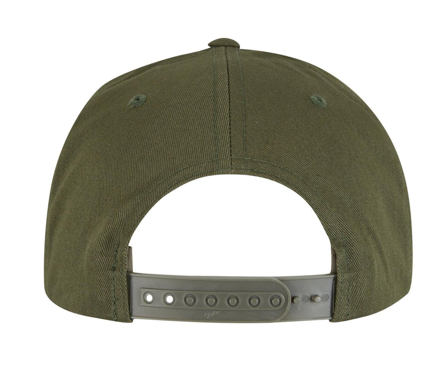 5-panel Cotton Snapback Cap