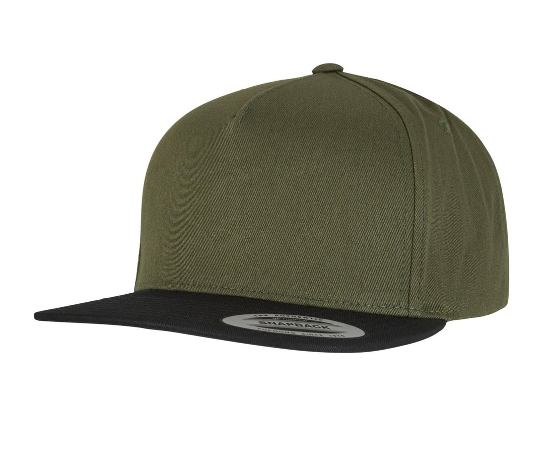 Flexfit 5-panel Cotton Snapback Cap