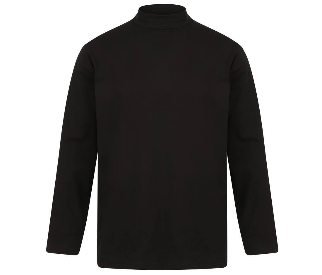 Henbury Long Sleeved Roll Neck Top
