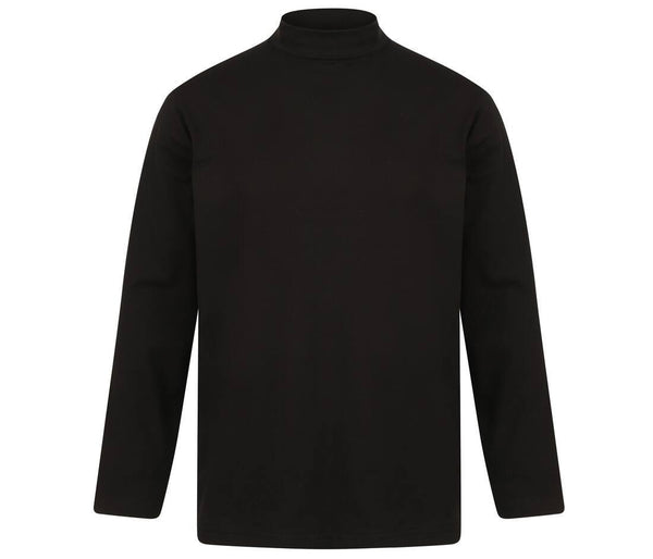 Henbury Long Sleeved Roll Neck Top