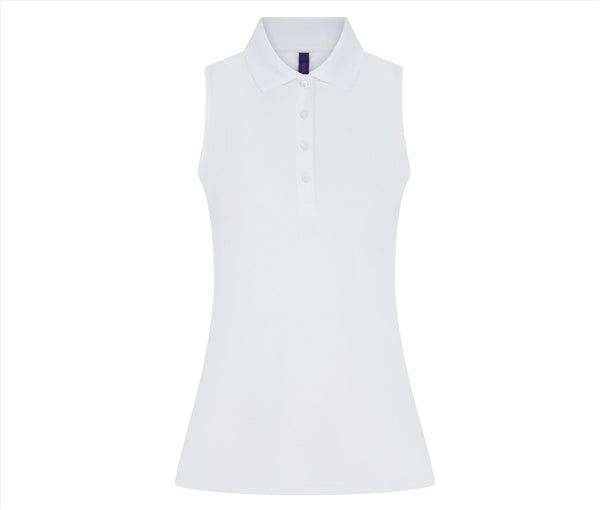 Henbury Ladies' Sleeveless Coolplus® Polo Shirt