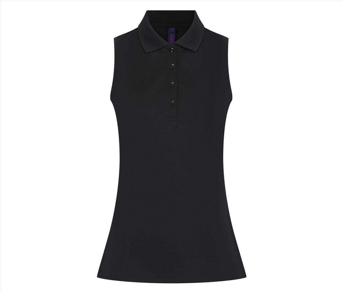 Henbury Ladies' Sleeveless Coolplus® Polo Shirt