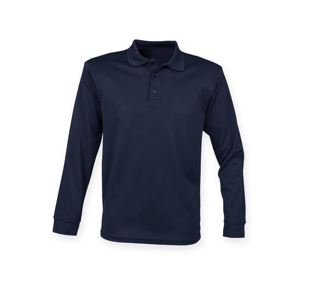 Henbury Unisex L/s Polo Shirt