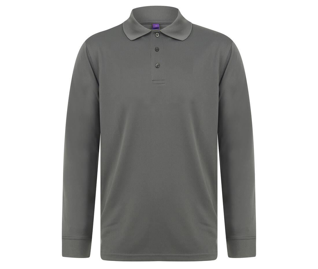 Henbury Unisex L/s Polo Shirt