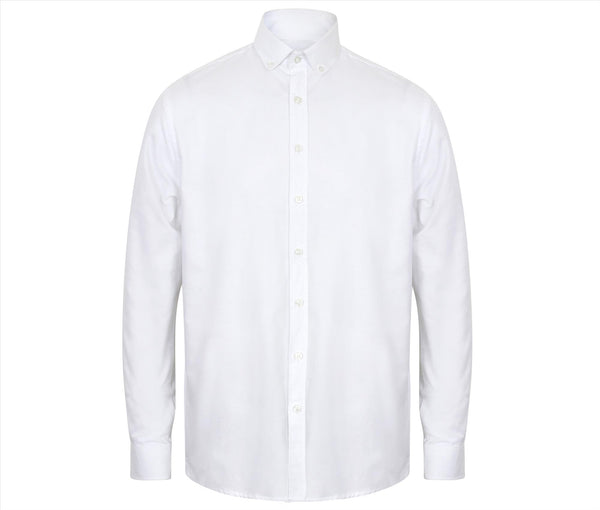 Henbury Modern Oxford Long Sleeved Shirt - Classic Fit