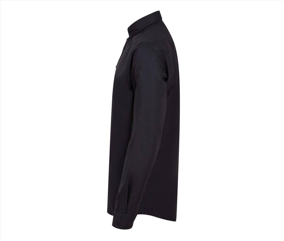 Henbury Modern Oxford Long Sleeved Shirt - Classic Fit