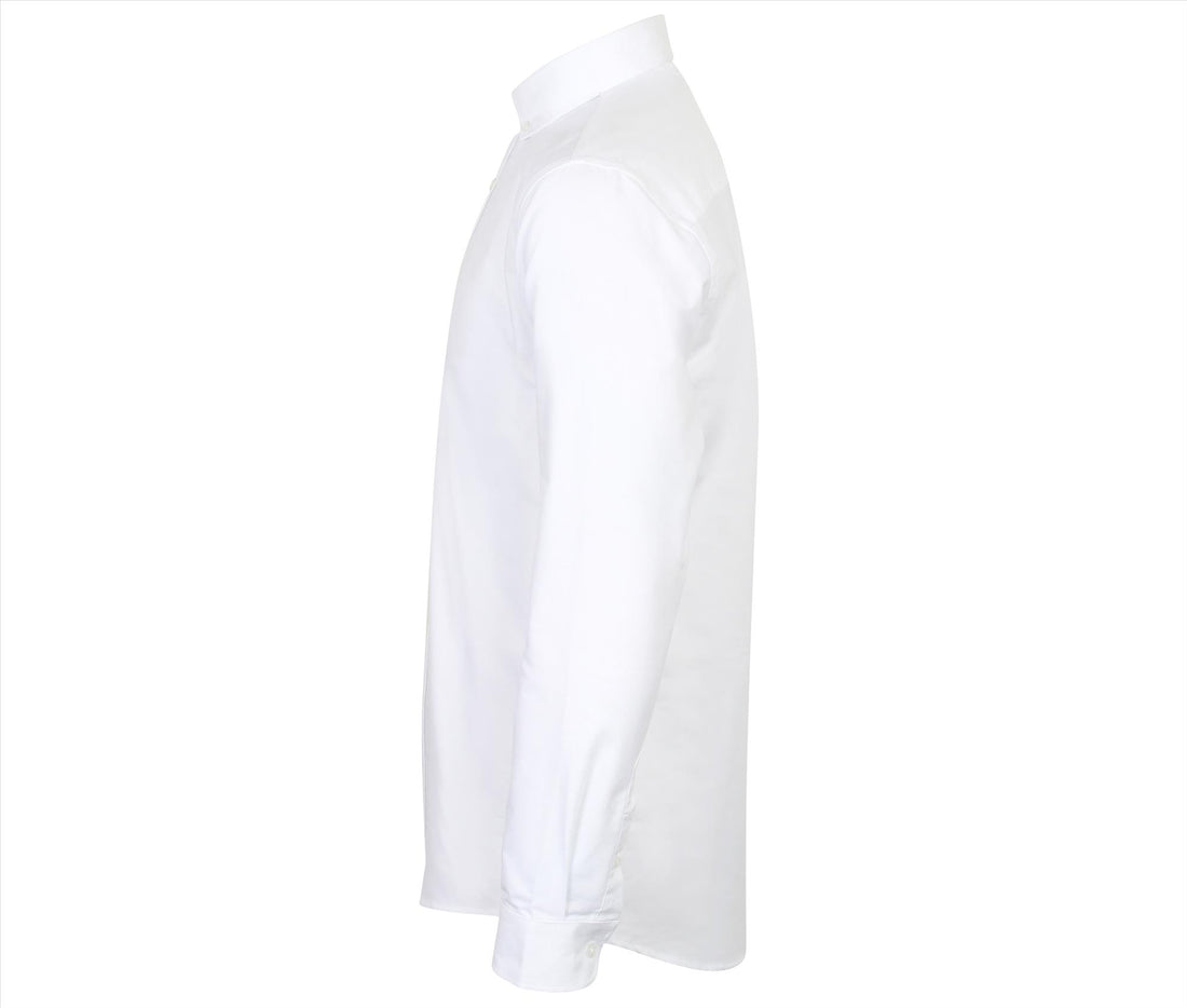 Henbury Modern Oxford Long Sleeved Shirt - Slim Fit
