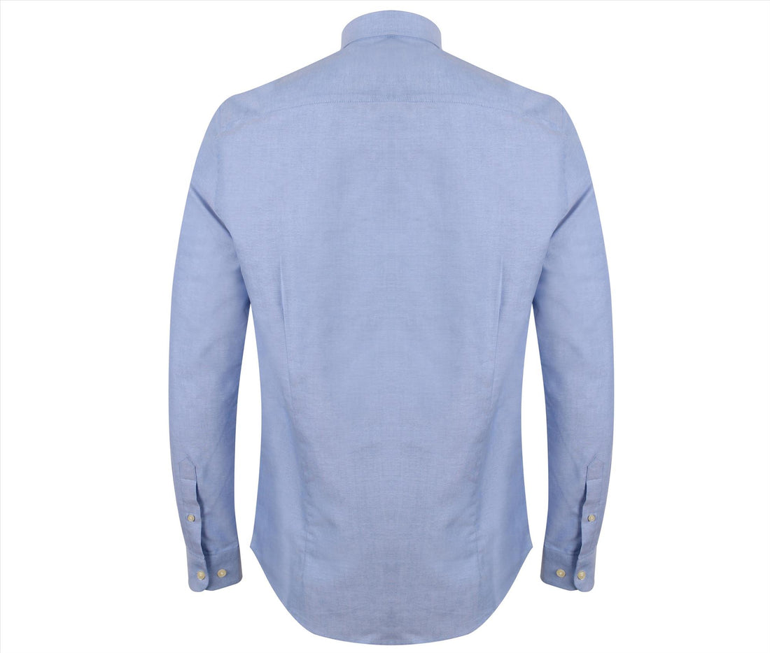 Henbury Modern Oxford Long Sleeved Shirt - Slim Fit