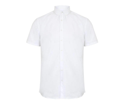 Henbury Men’s Modern S/s Oxford Shirt – Regular Fit