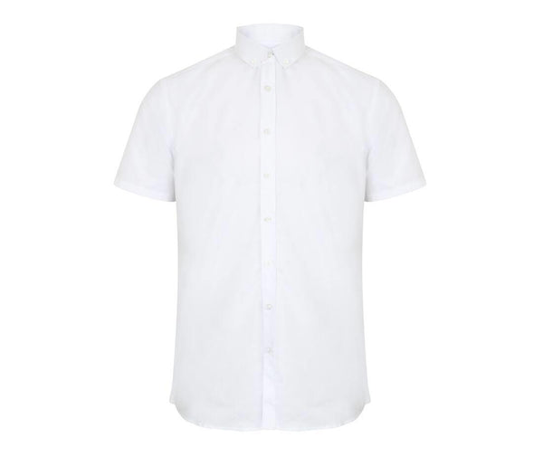 Henbury Men’s Modern S/s Oxford Shirt – Regular Fit