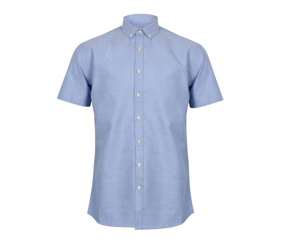 Henbury Men’s Modern S/s Oxford Shirt – Regular Fit